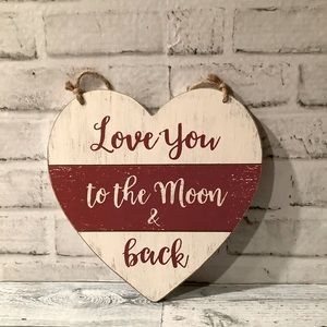 Valentine Wood Hanging Sign